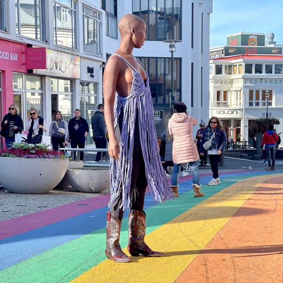 Handmade Macramé Rope Dress - Picture 6 of 16